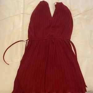 Dress forum pleated mini dress